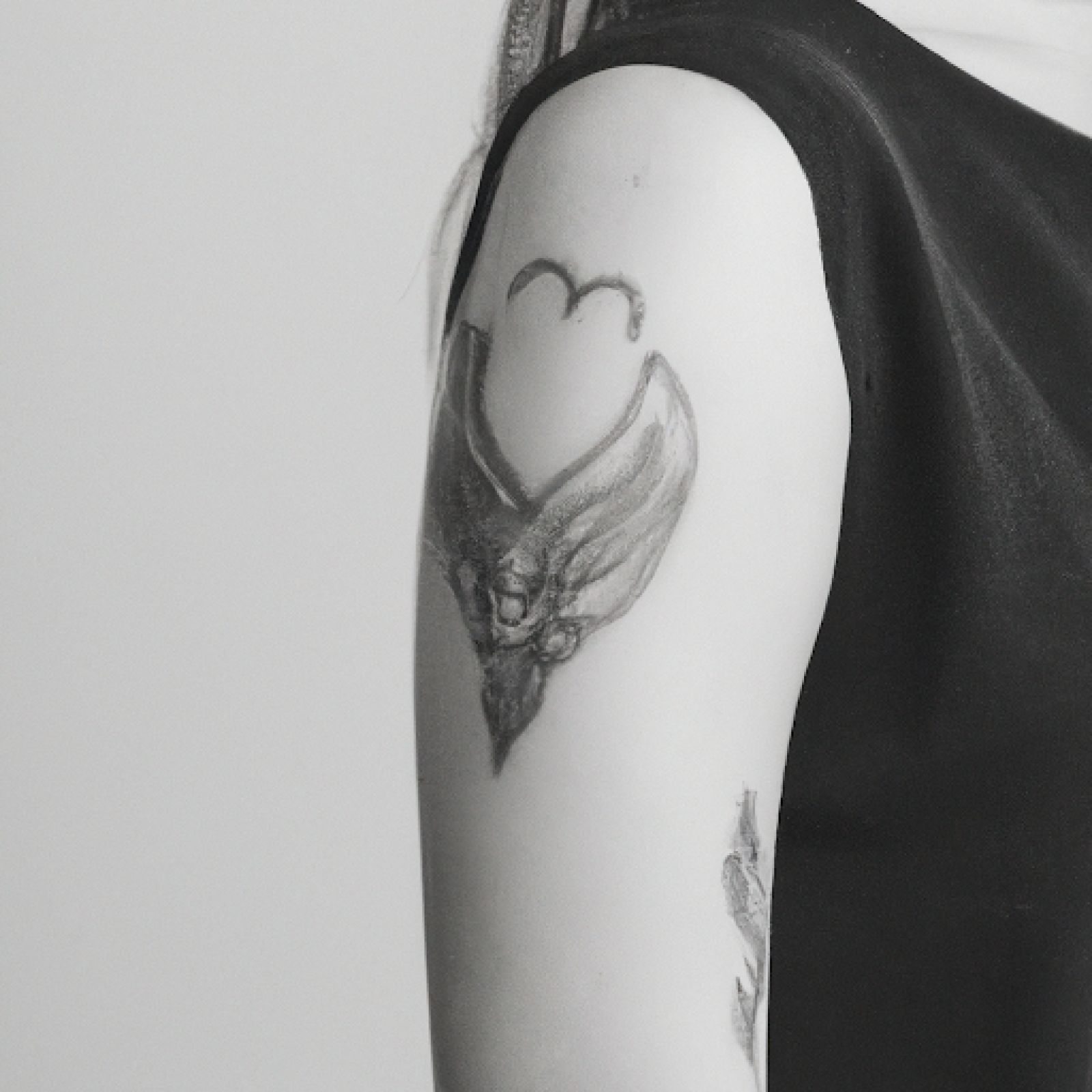 Heart tattoo on sleeve for women