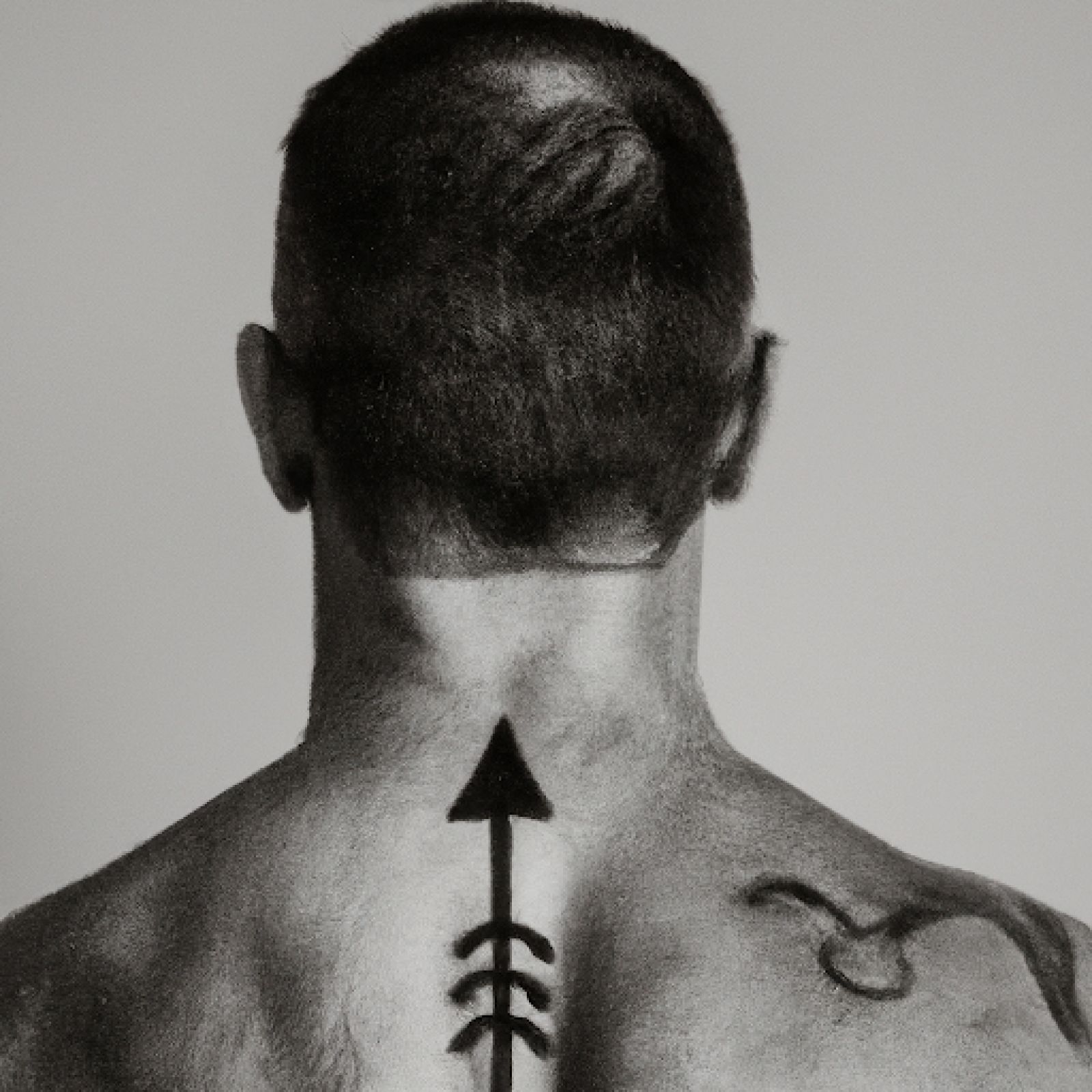 Neo traditional tattoo on back for men