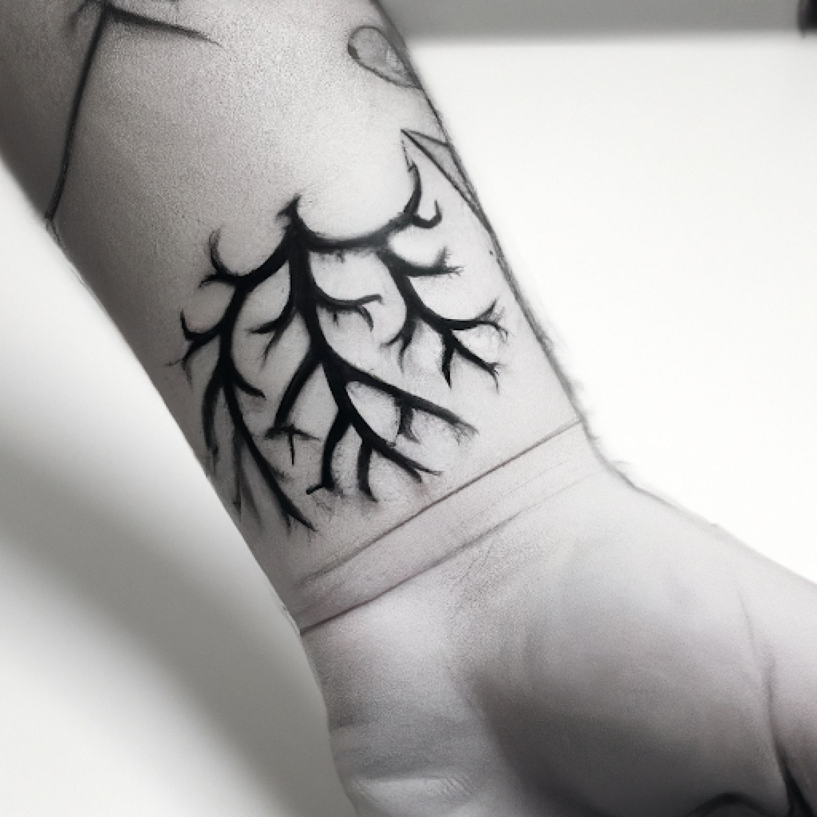 Tree of life tattoo on wrist for men